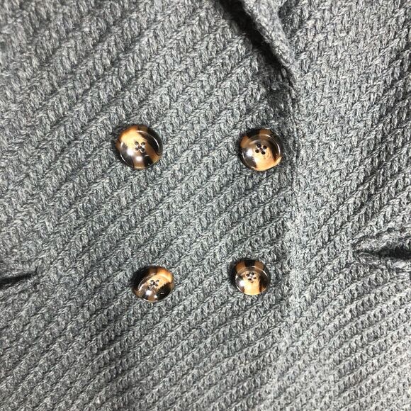 POL Wool Polyester Lined Long Vest Gray Womens Size Small - Picture 11 of 11